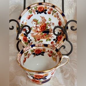 Antique Bridgwood & Son Consul Pattern Imari Teacup & Saucer England c. 1910 Art